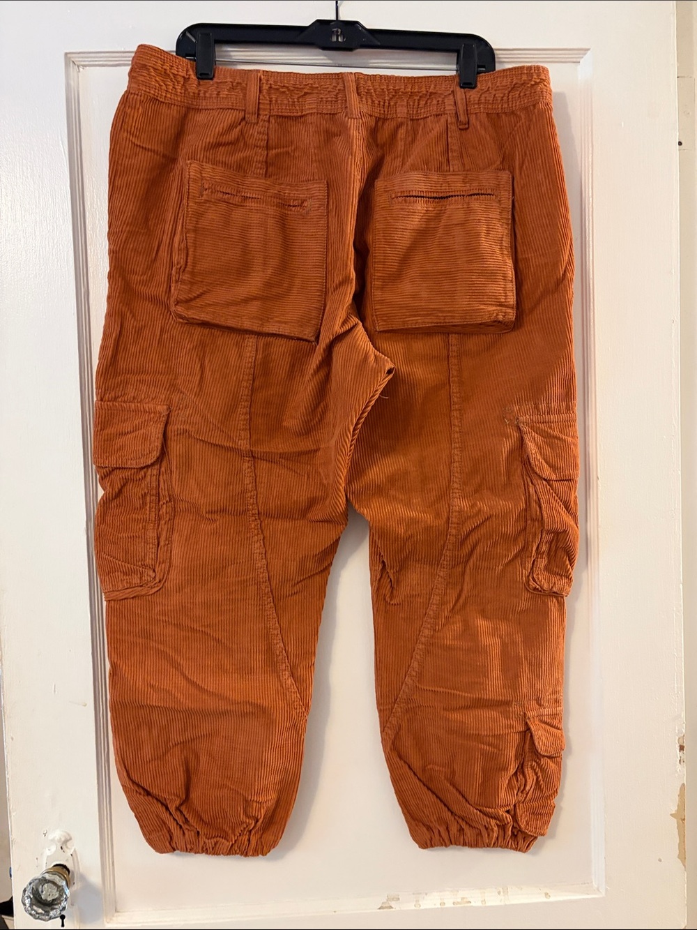 Free People Tahiti Cargo Pants—Orange Corded - Picture 2 of 11